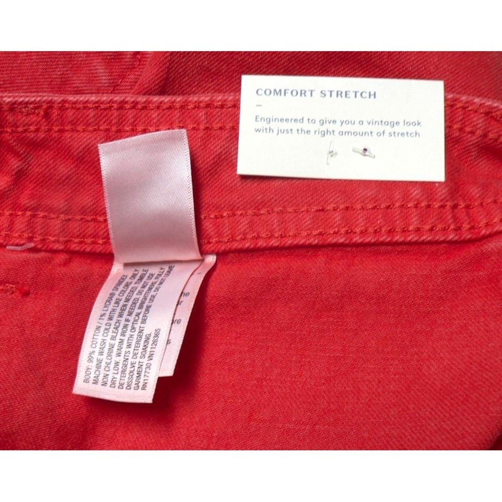 Universal Thread Women's High Rise Sailor Wide Leg Ankle Jeans‎ in Red Size 16 - Picture 11 of 11